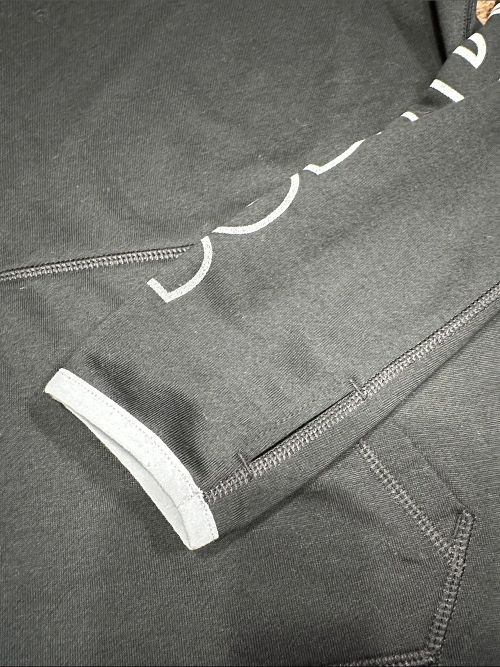WORN ONCE Nike Black Hoodie Just Do It on Sleeve Medium